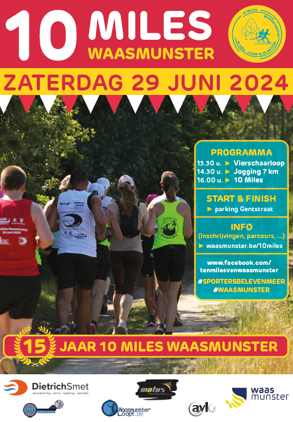 10 miles Waasmunster