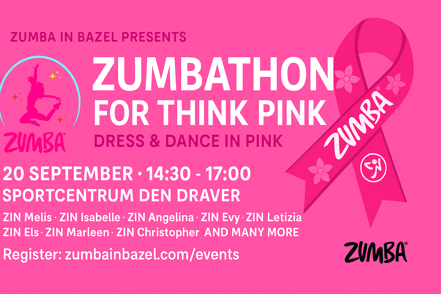 Zumbathon voor Think Pink