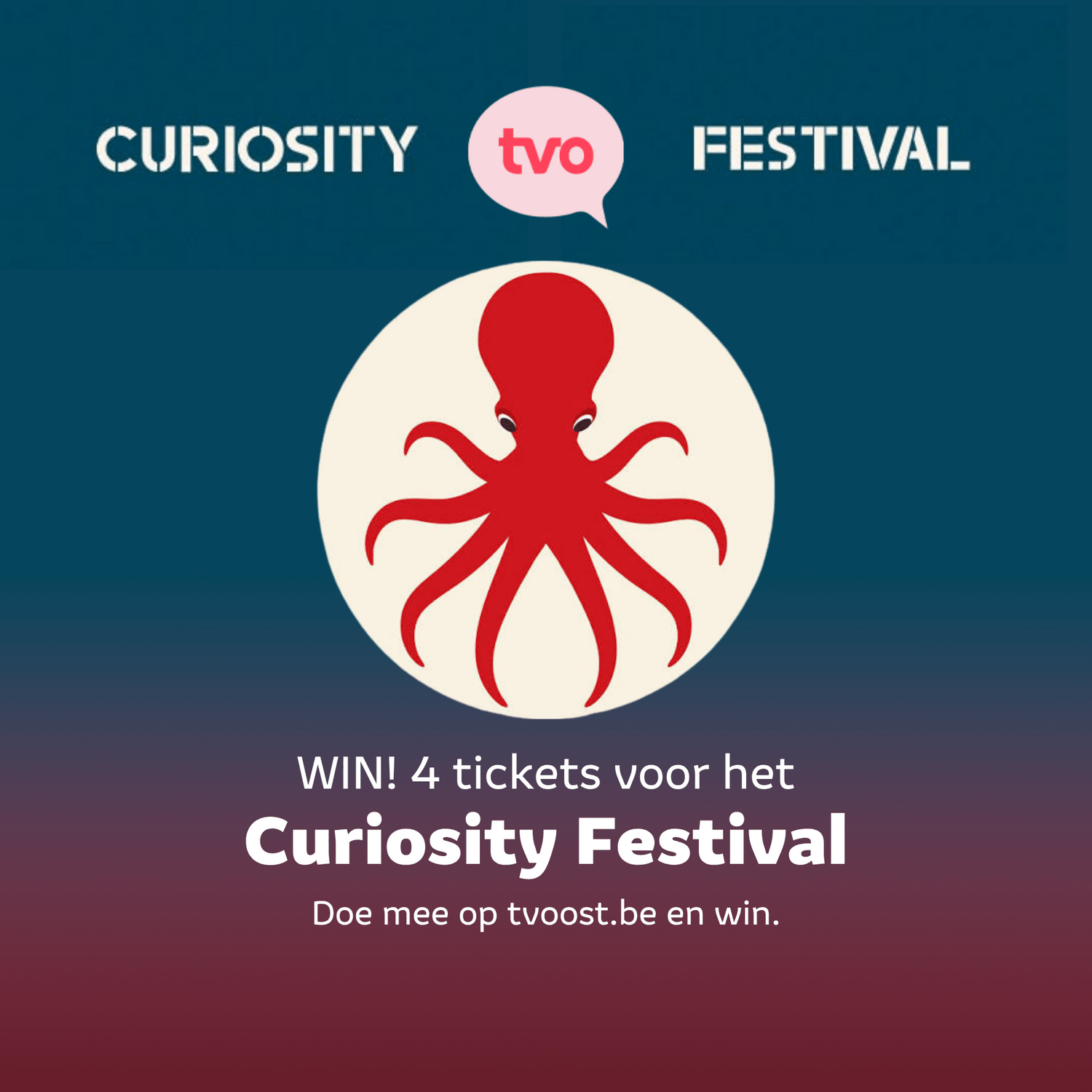 WIN! 4 tickets voor 20 sept op het Curiosity Festival